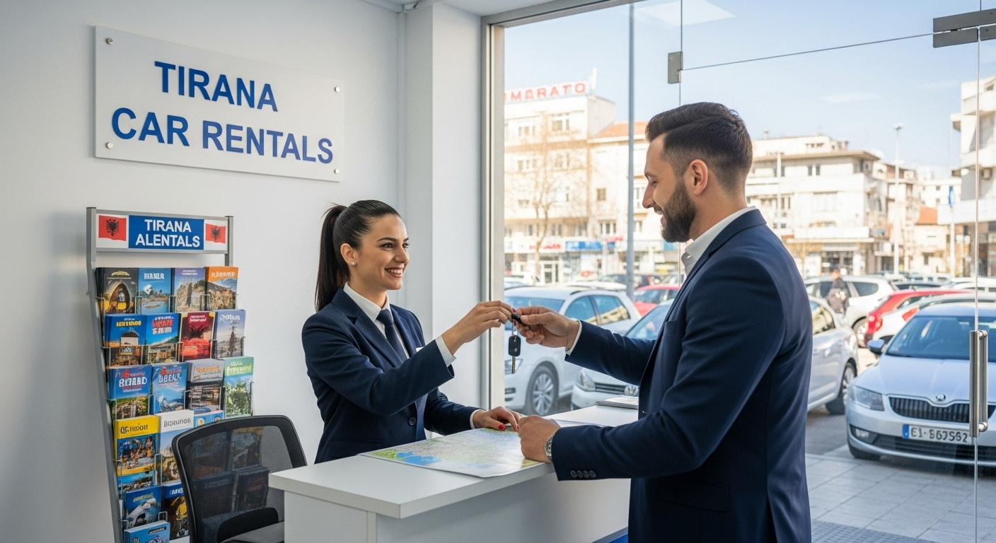 makina me qera aeroporti tirane