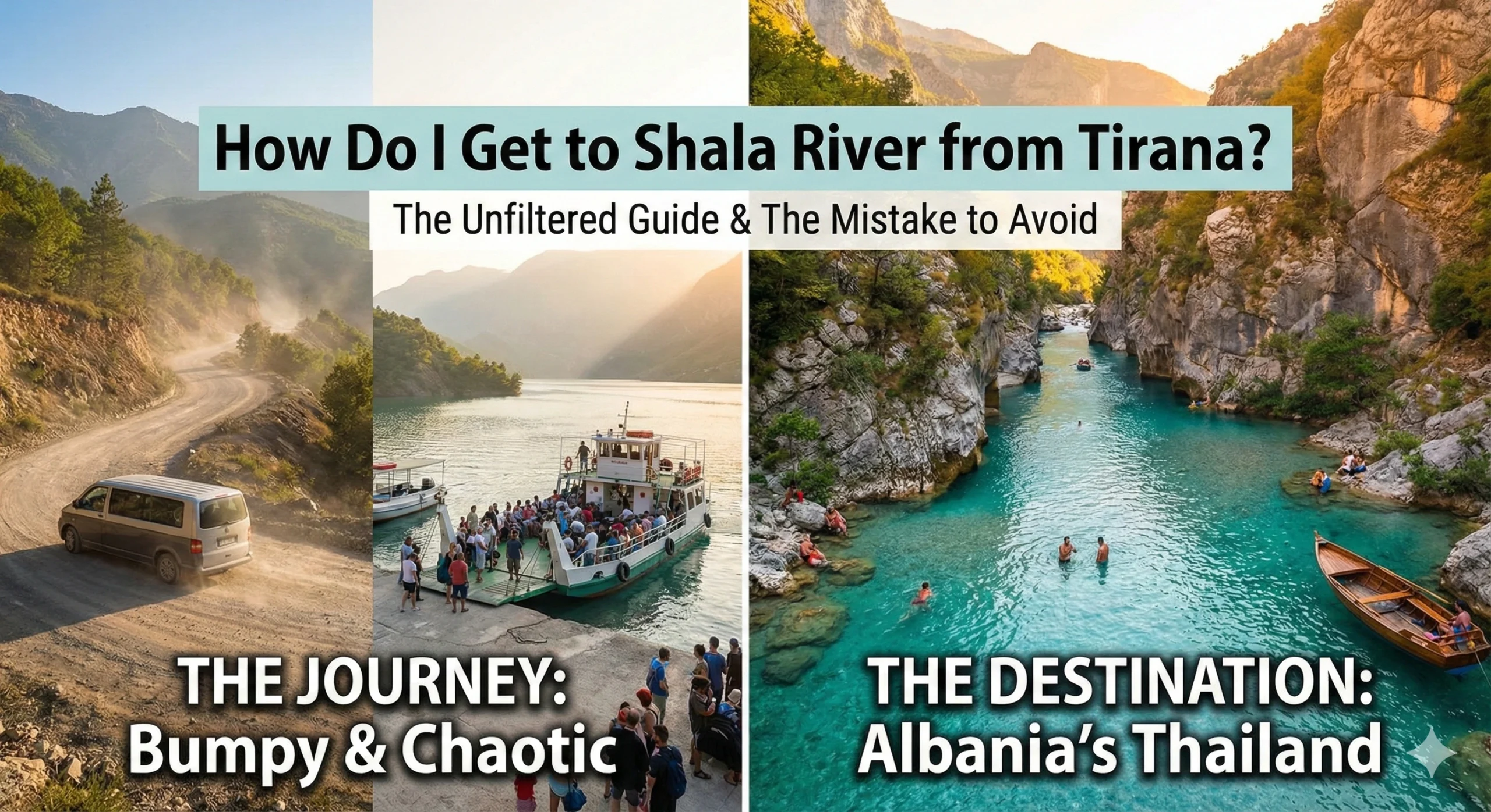 How do I get to Shala River from Tirana